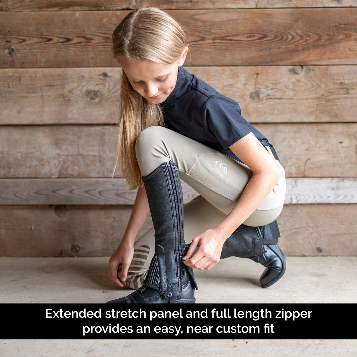 Auken FitMe Aspire Leather Half Chaps - Kids'