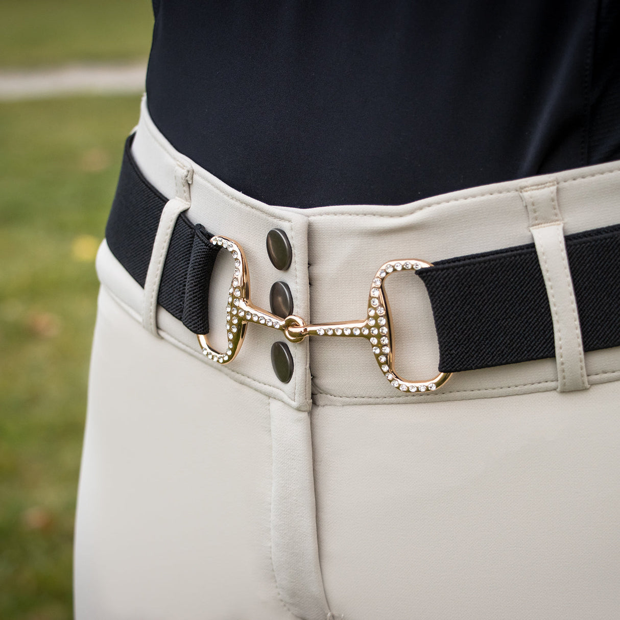 Cinto Crystal Diamante Bit Performance Stretch Belt