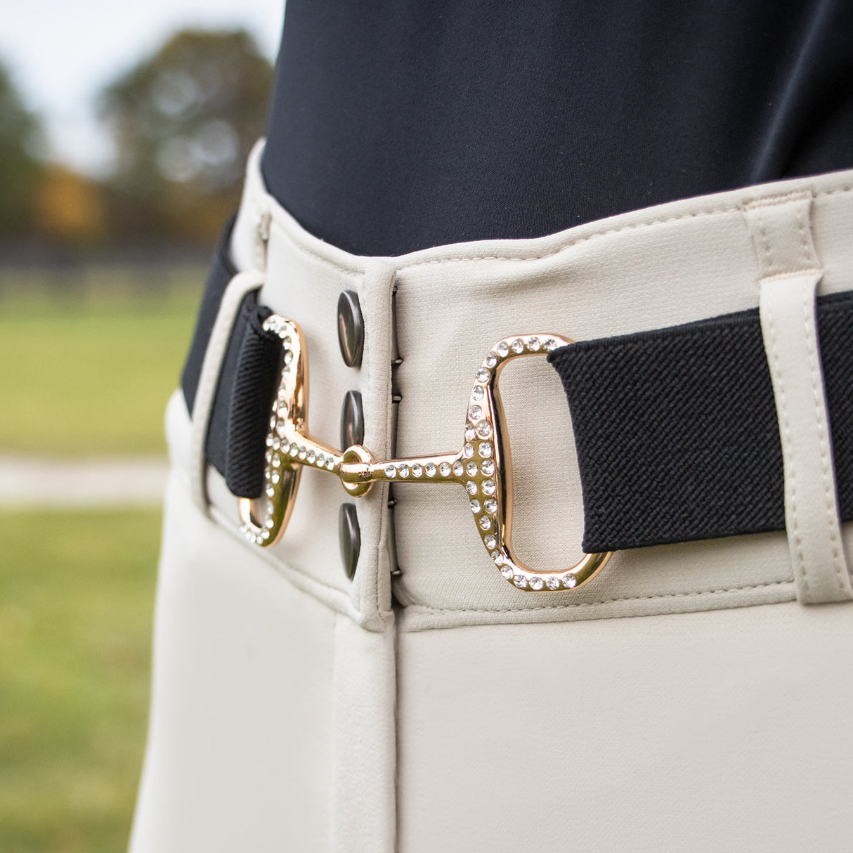 Cinto Crystal Diamante Bit Performance Stretch Belt