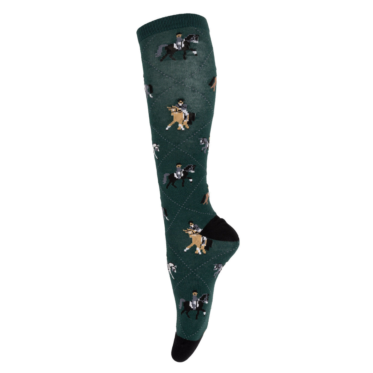 Four White Socks Diamond Dressage Knee High Socks - Kids'