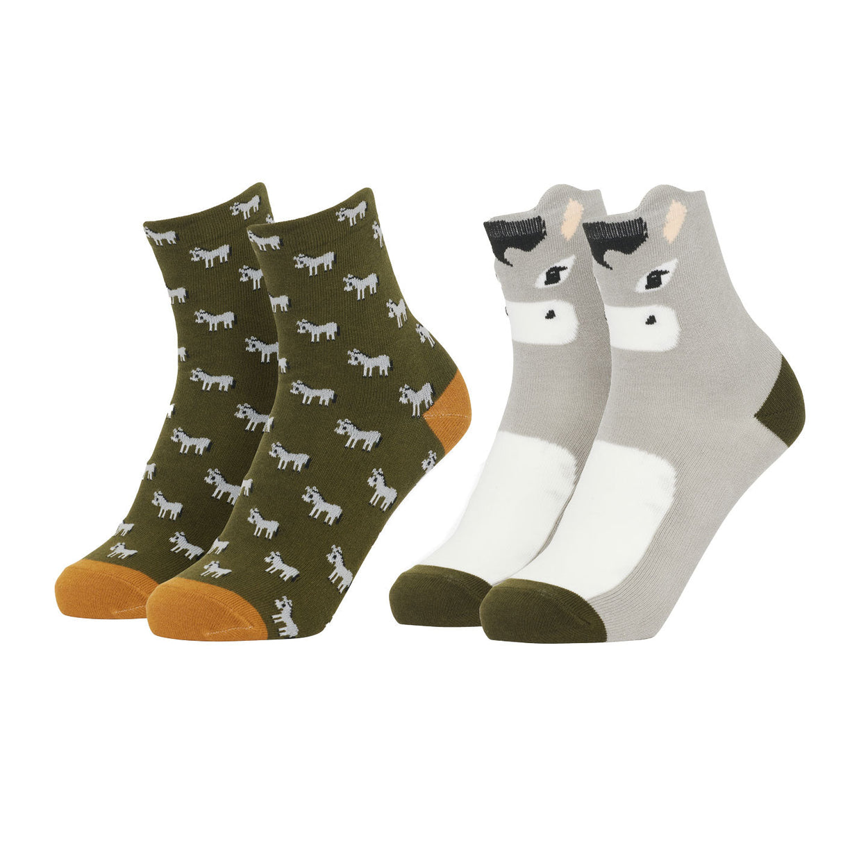 LeMieux Mini Character Socks Donkey - Kids' - Two Pack