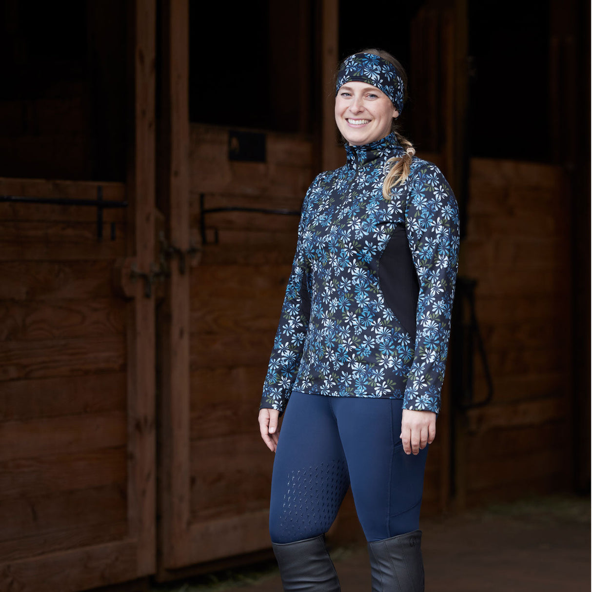 Kerrits On Course Fleece Print Tech Top