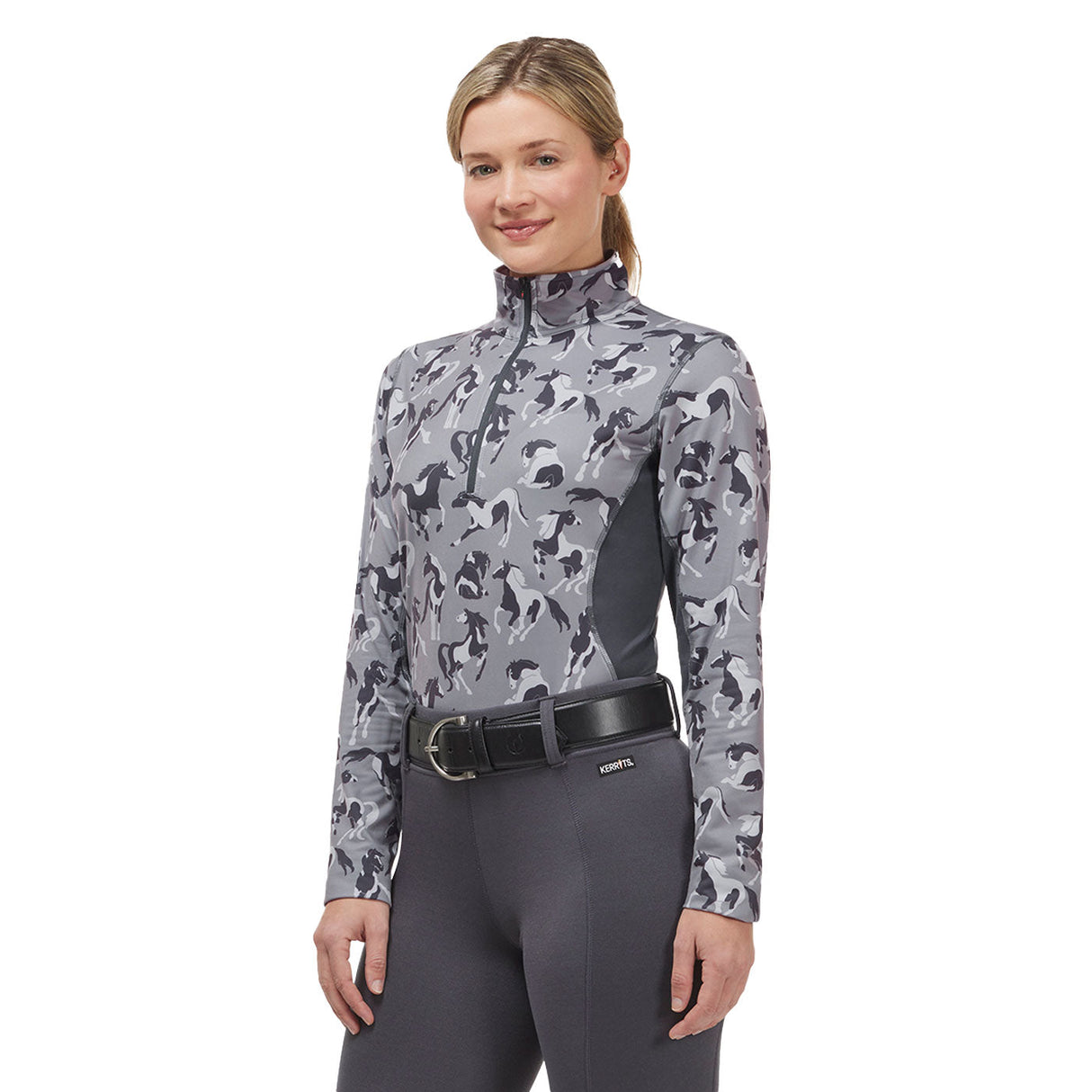 Kerrits On Course Fleece Print Tech Top