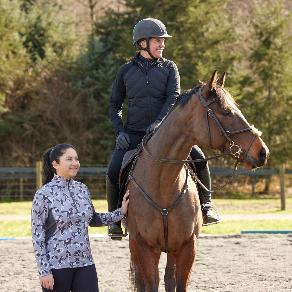 Kerrits On Course Fleece Print Tech Top