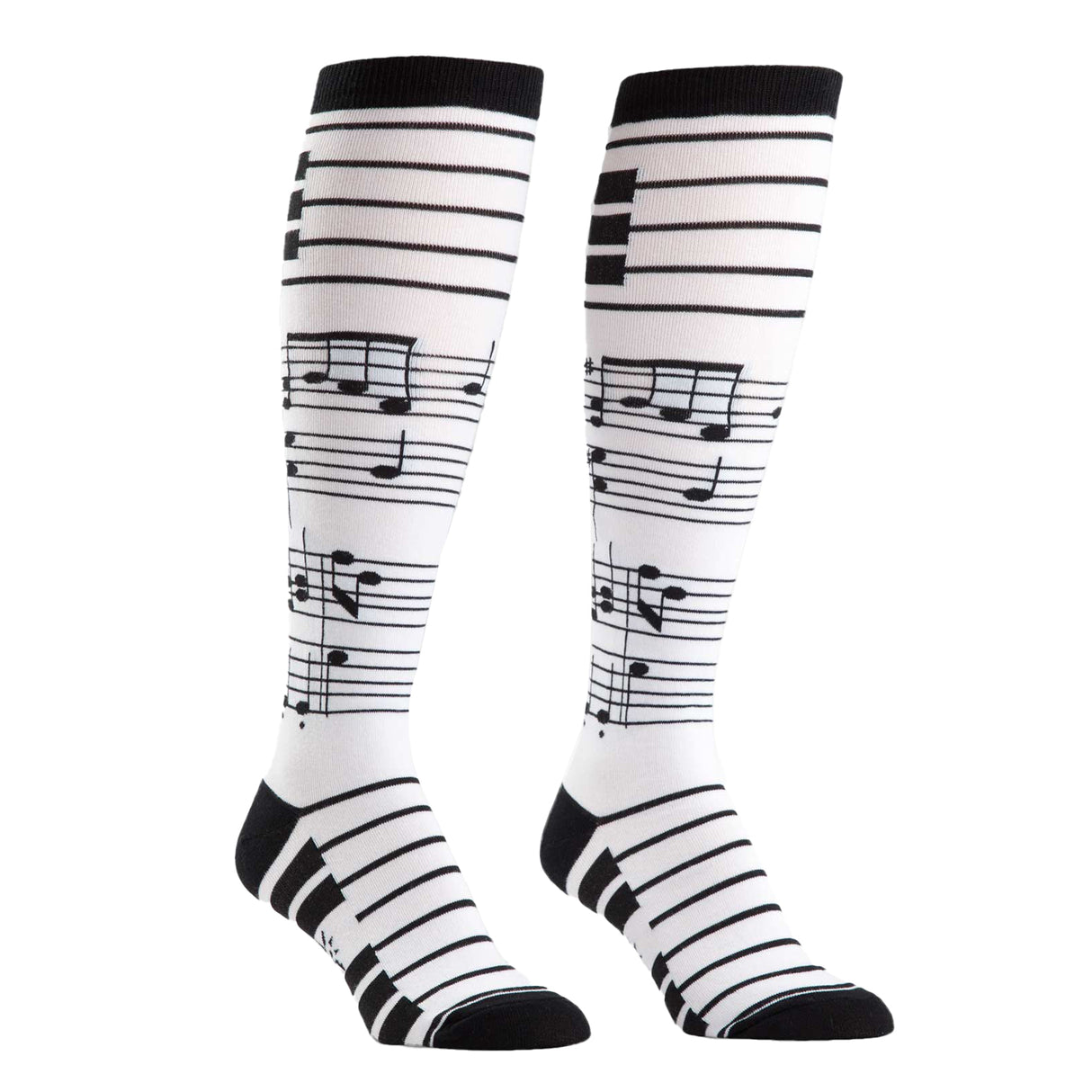 Sock It To Me Stretch-It Foot Notes Knee High Socks
