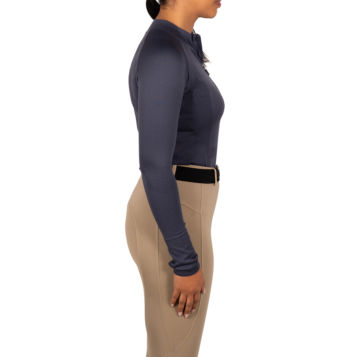 TemTeq Liso Seamless Quarter Zip Long Sleeve Top