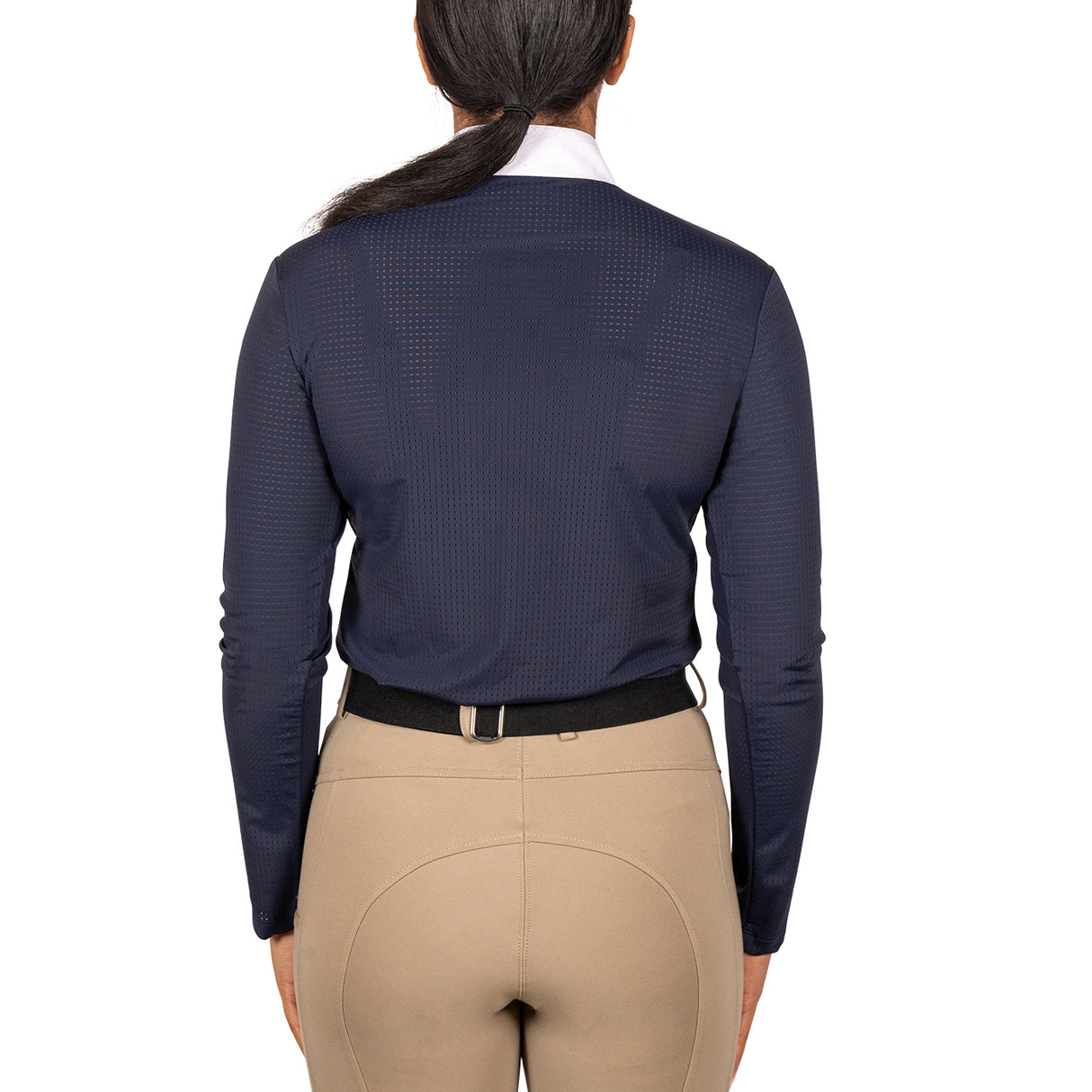 Elation Platinum Sicily Perforated Long Sleeve Show Shirt