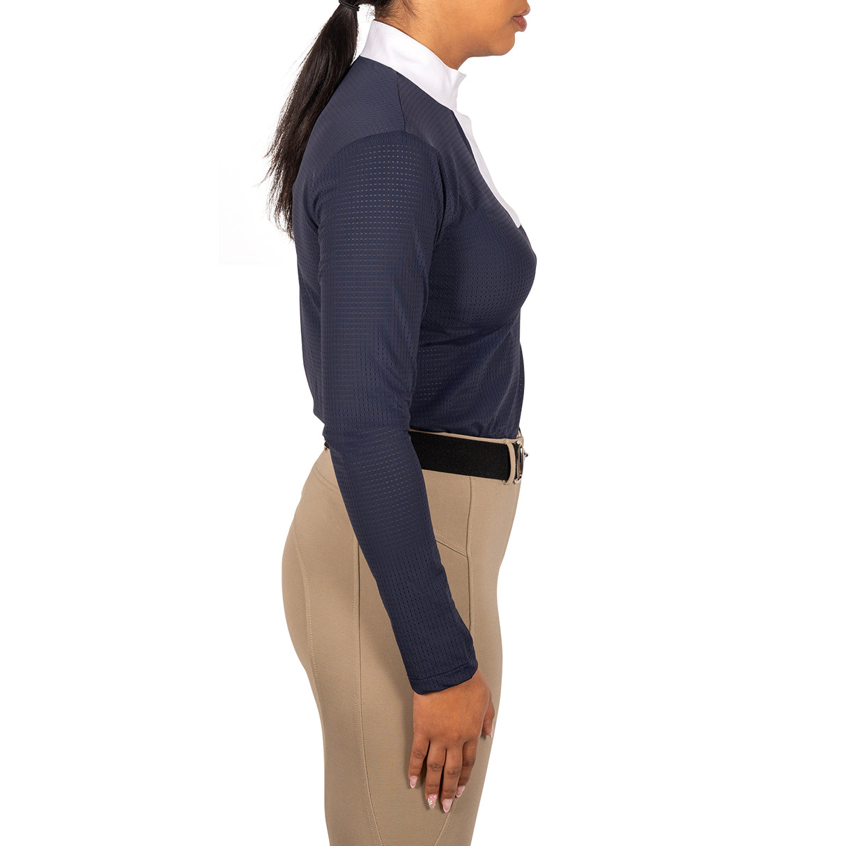 Elation Platinum Sicily Perforated Long Sleeve Show Shirt