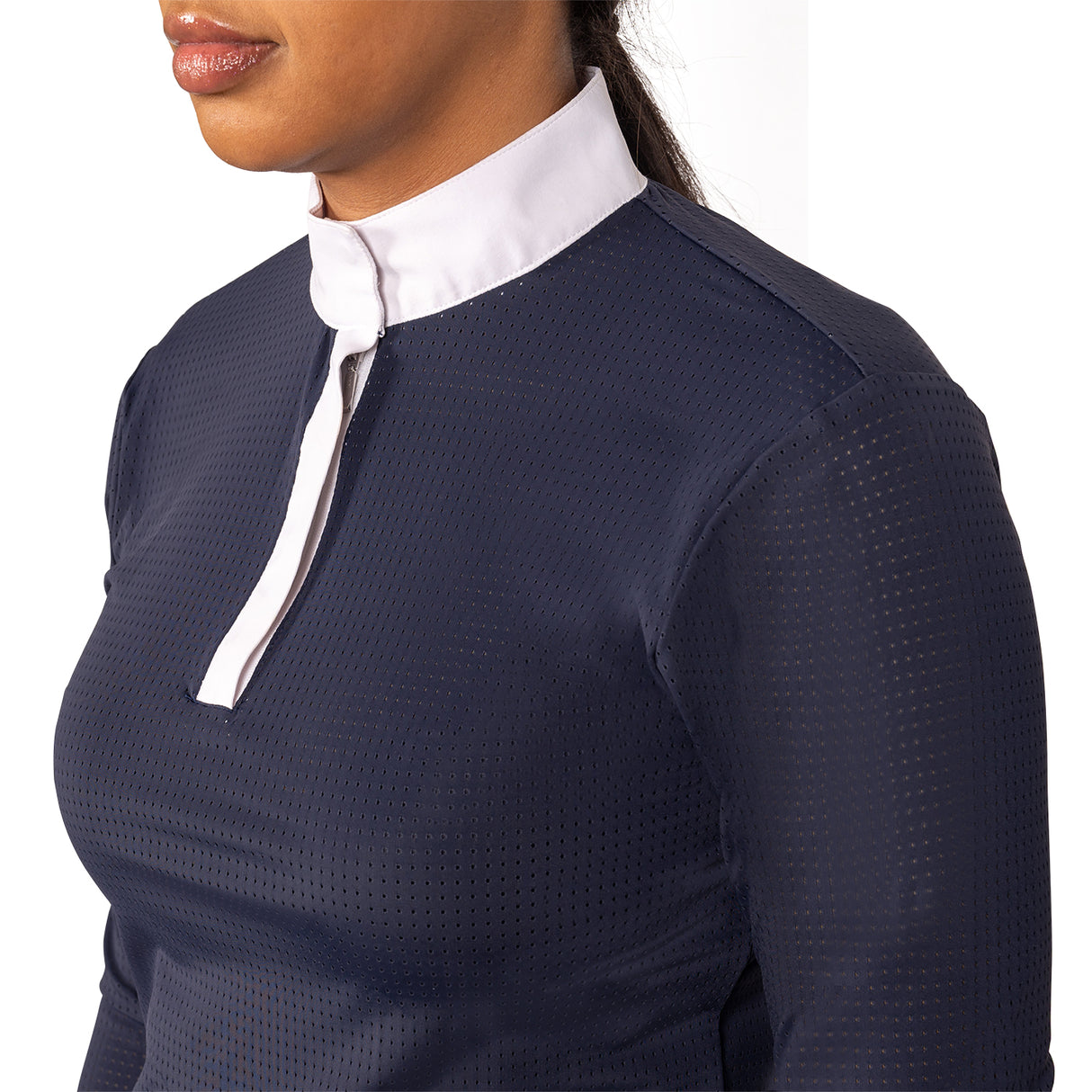 Elation Platinum Sicily Perforated Long Sleeve Show Shirt