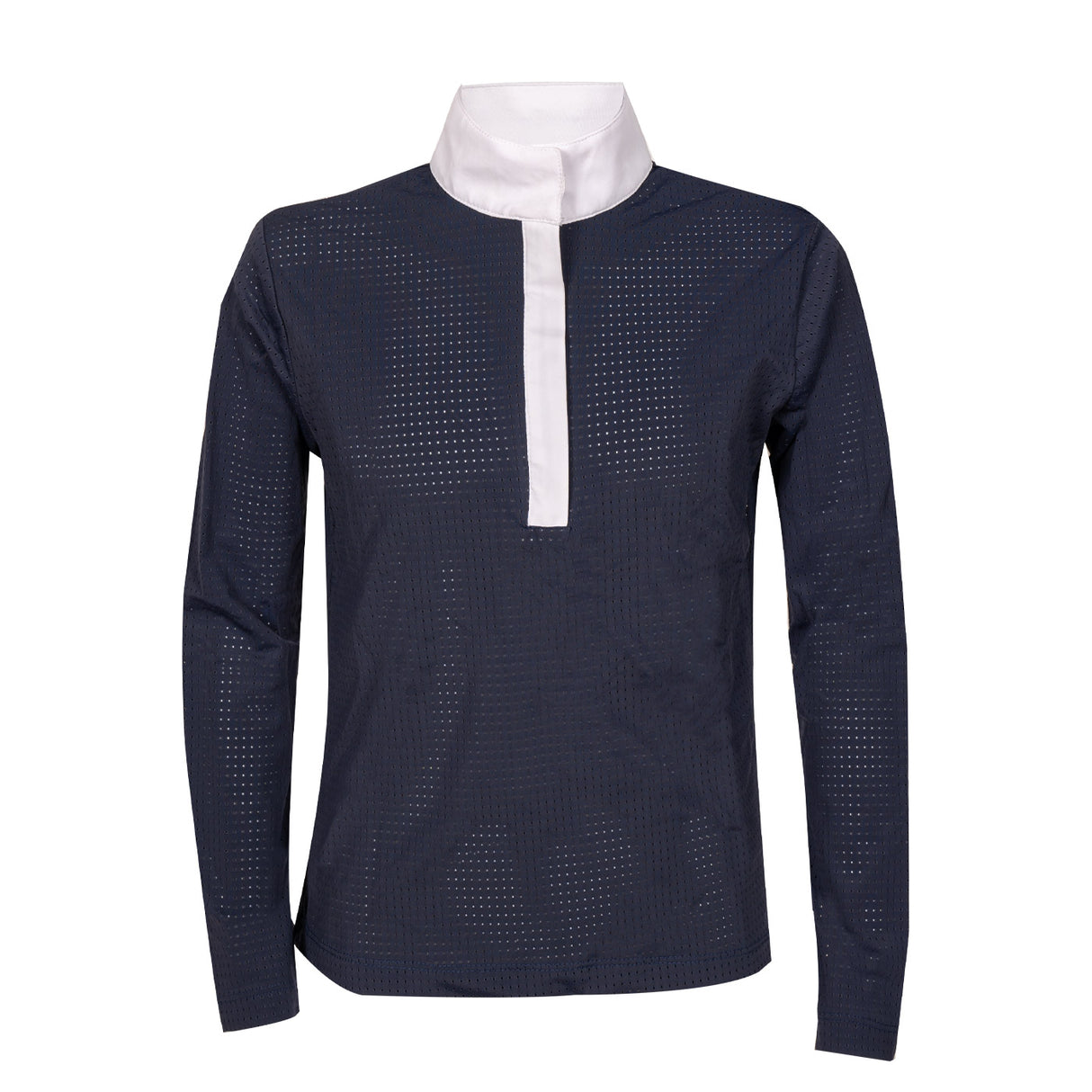 Elation Platinum Sicily Long Sleeve Perforated Show Shirt - Kids'