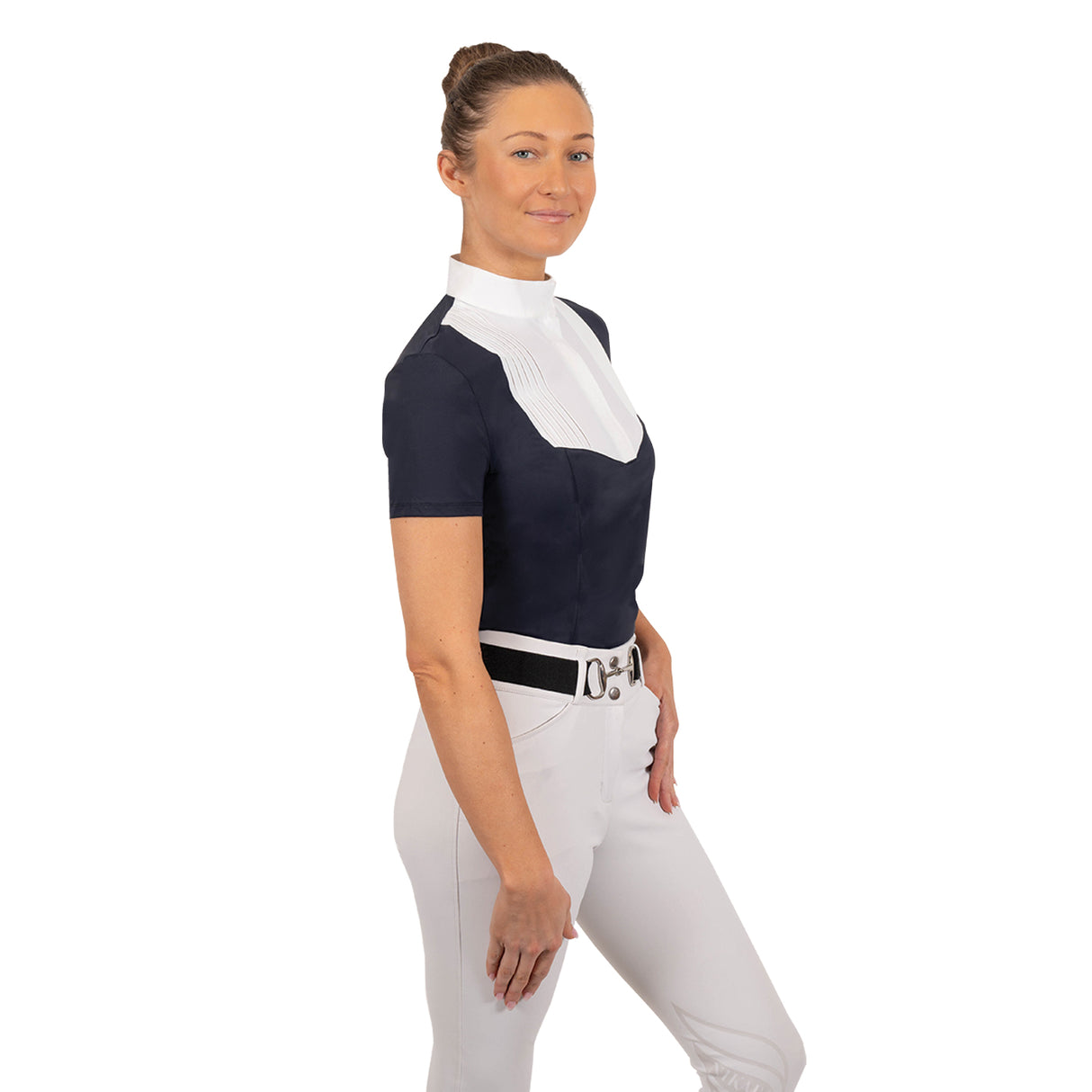 Nikara Emilia Pleat Bib Short Sleeve Show Shirt