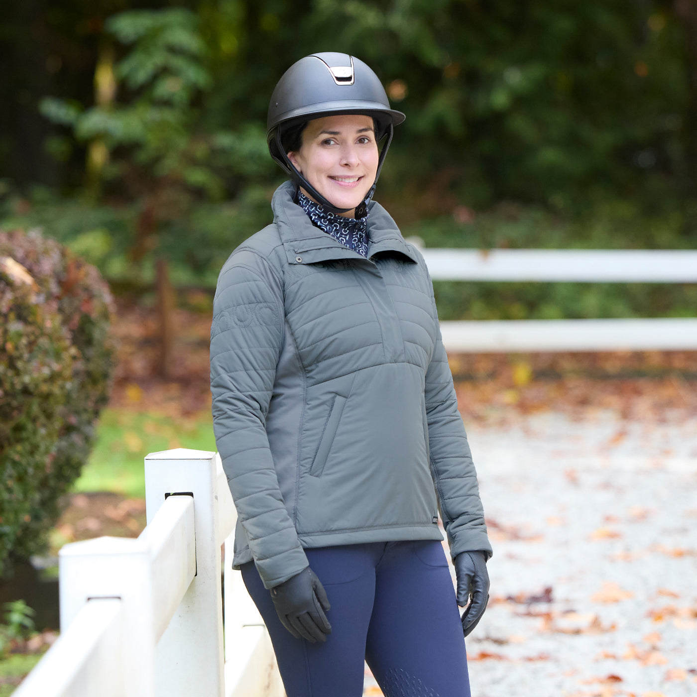 Kerrits Hoofprint Quilted Pullover Jacket