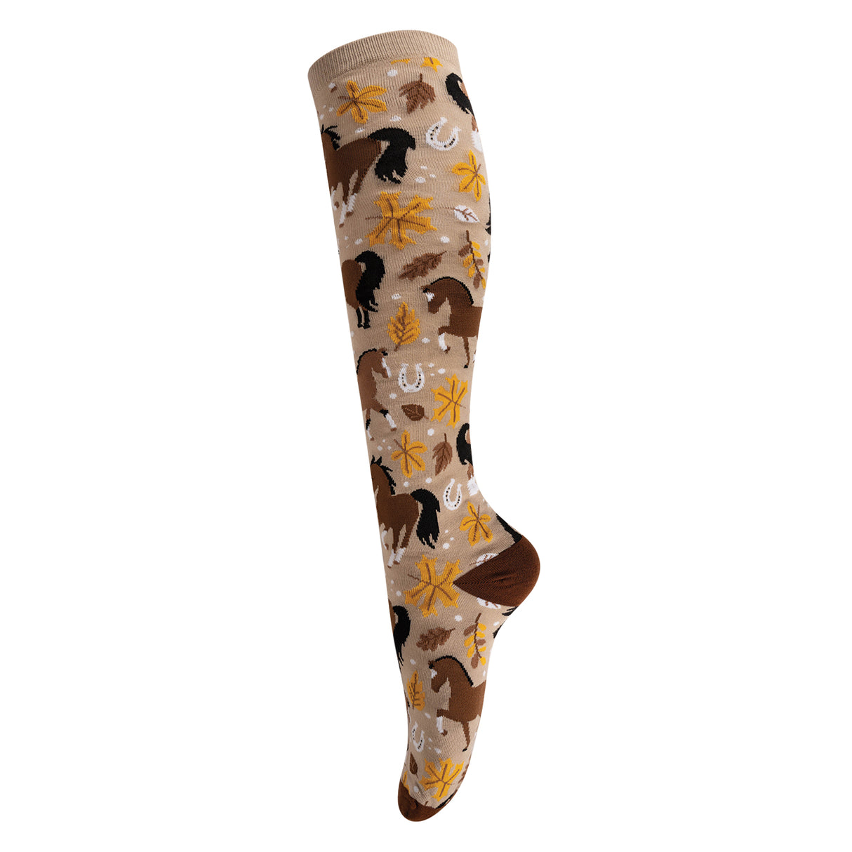 Four White Socks Beautiful Bays Knee High Socks