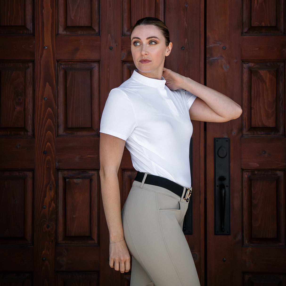 Nikara Bellarosa Seamless Short Sleeve Show Shirt