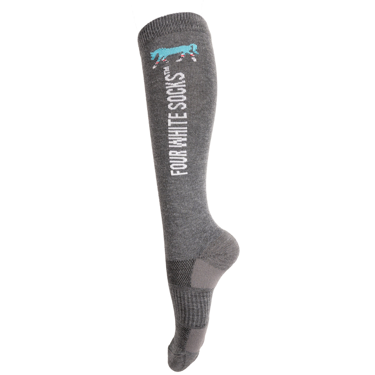 Four White Socks Wool Knee High Socks