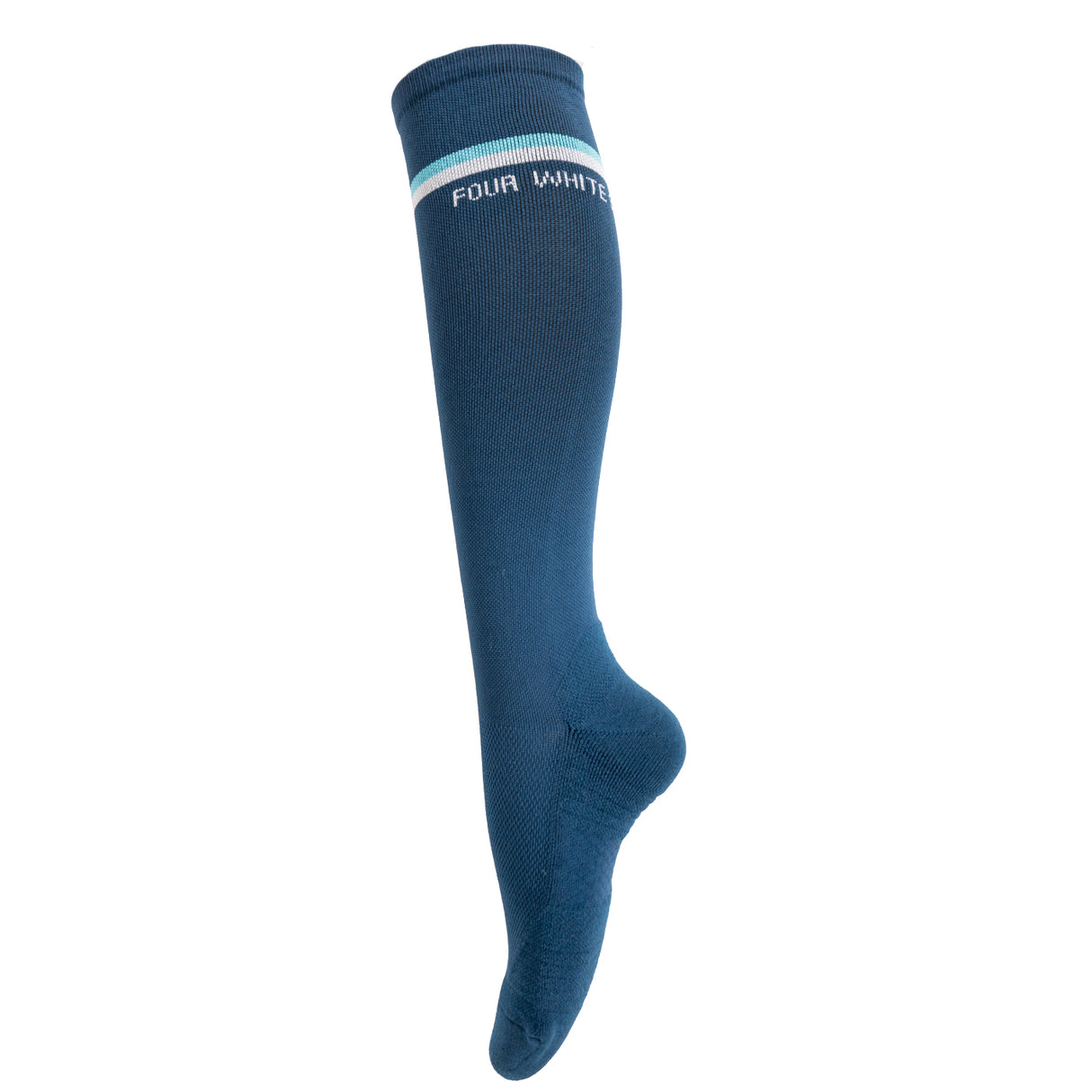 Four White Socks Compression Knee High Socks