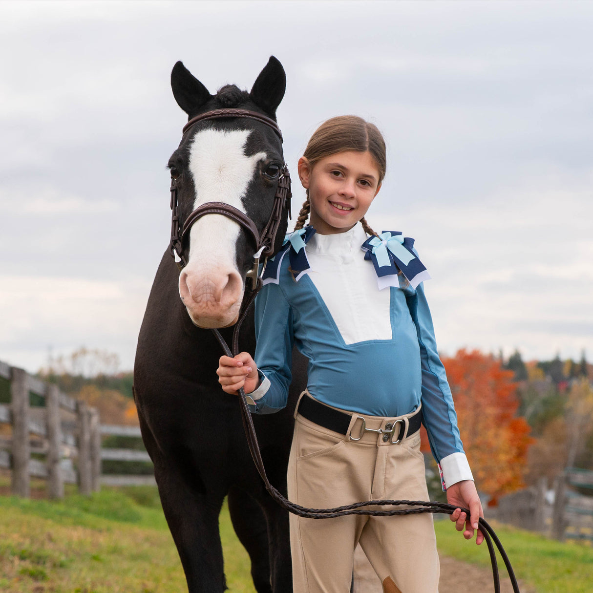 Elation Platinum Milano Long Sleeve Show Shirt - Kids'