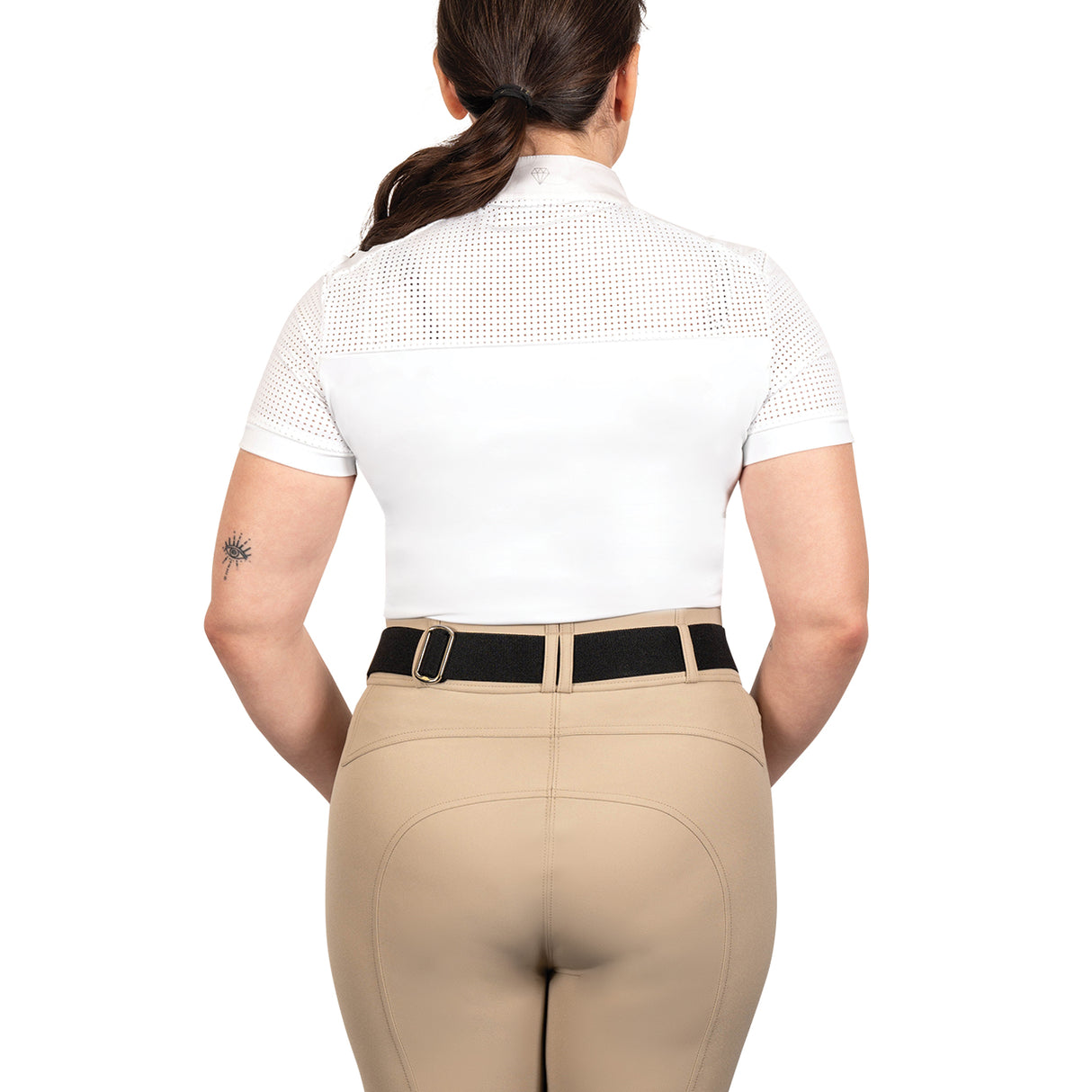 Elation Diamond Perforalux Short Sleeve Show Shirt