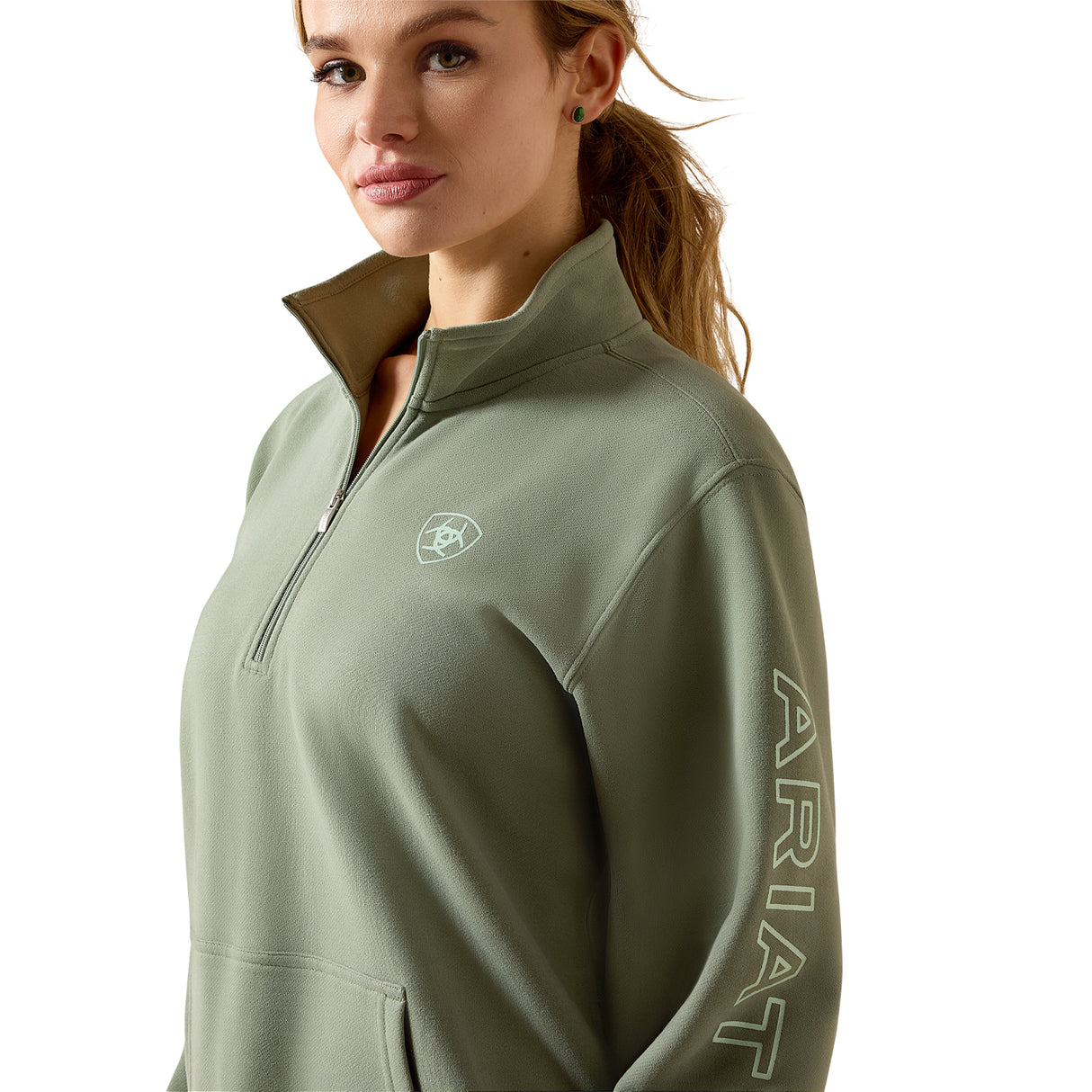Ariat Foundation Logo Half Zip Sweatshirt