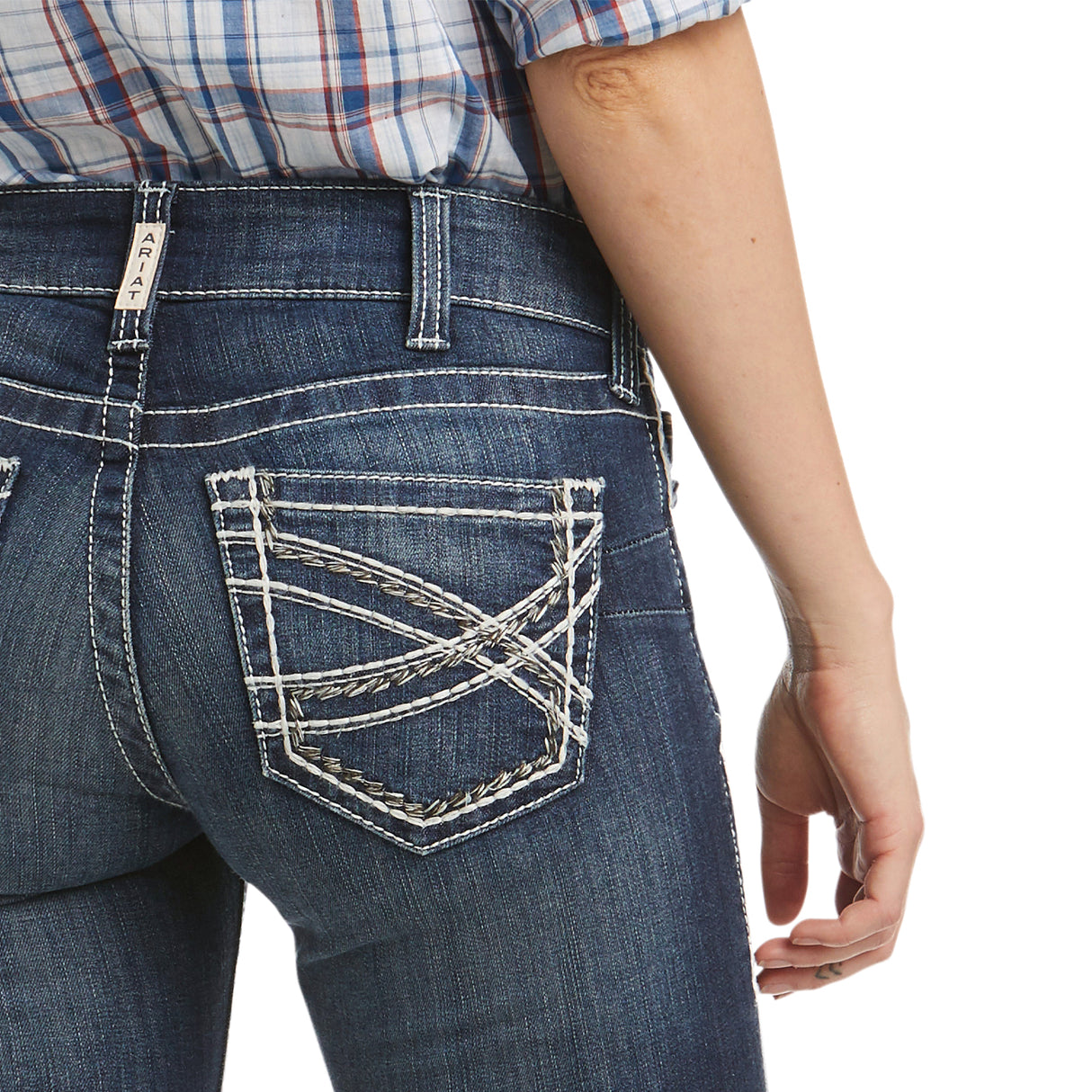 Ariat Entwined R.E.A.L Mid Rise Stretch Boot Cut Jean