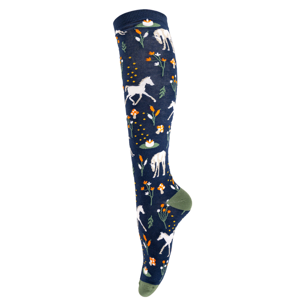 Four White Socks Firefly Fillies Knee High Socks