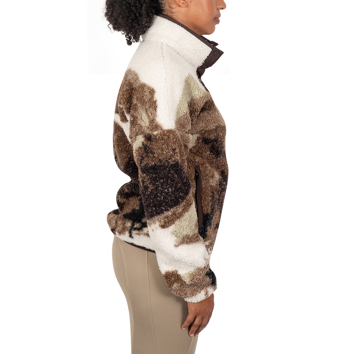 Aerion Printed Sherpa Pullover