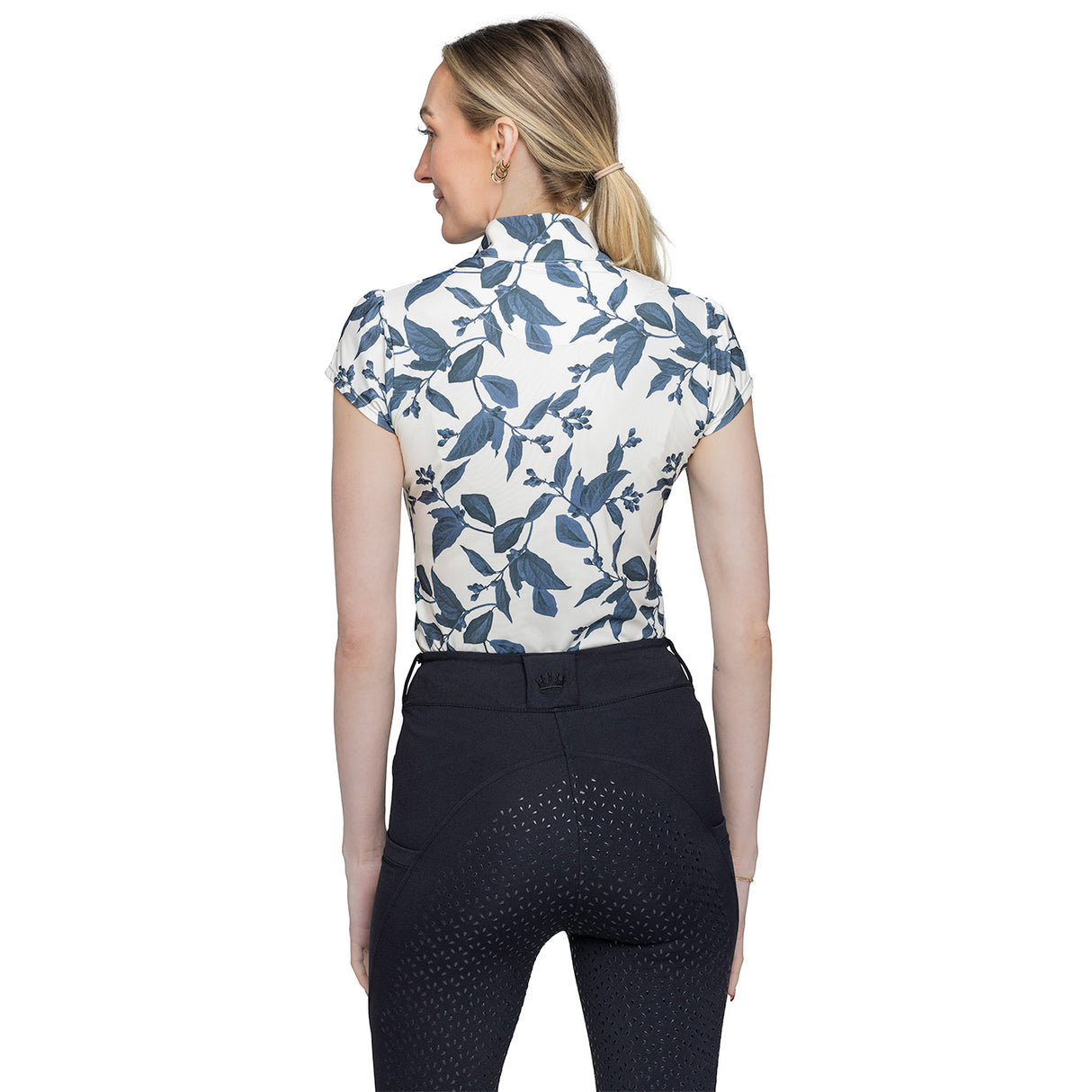 Kastel Denmark Cap Sleeve Print Shirt