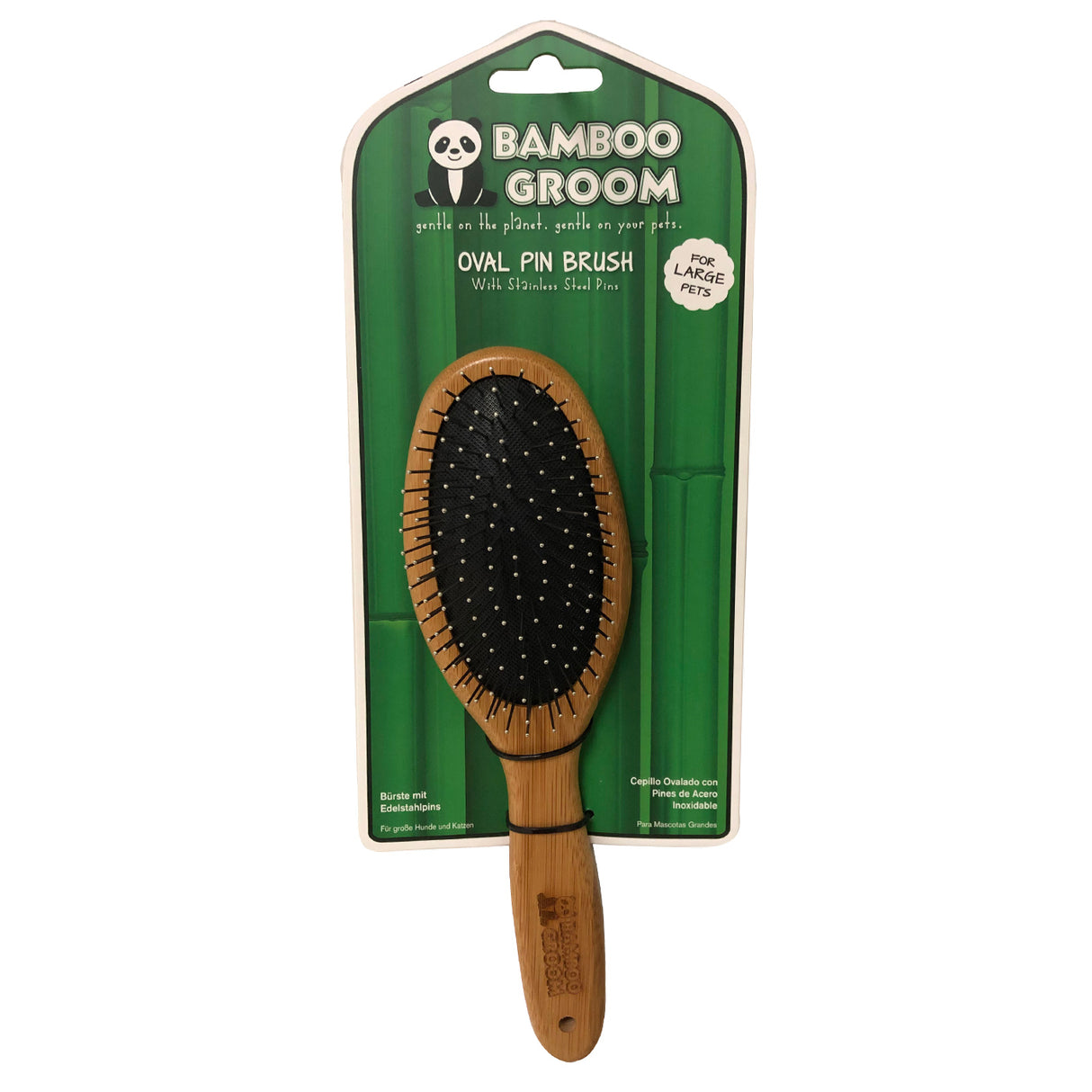 Bamboo Groom Oval Pin Brush