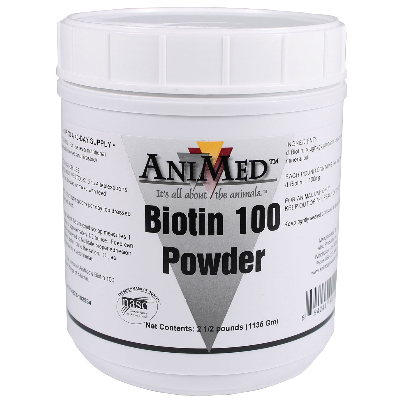AniMed Biotin 100 2.5 lb.