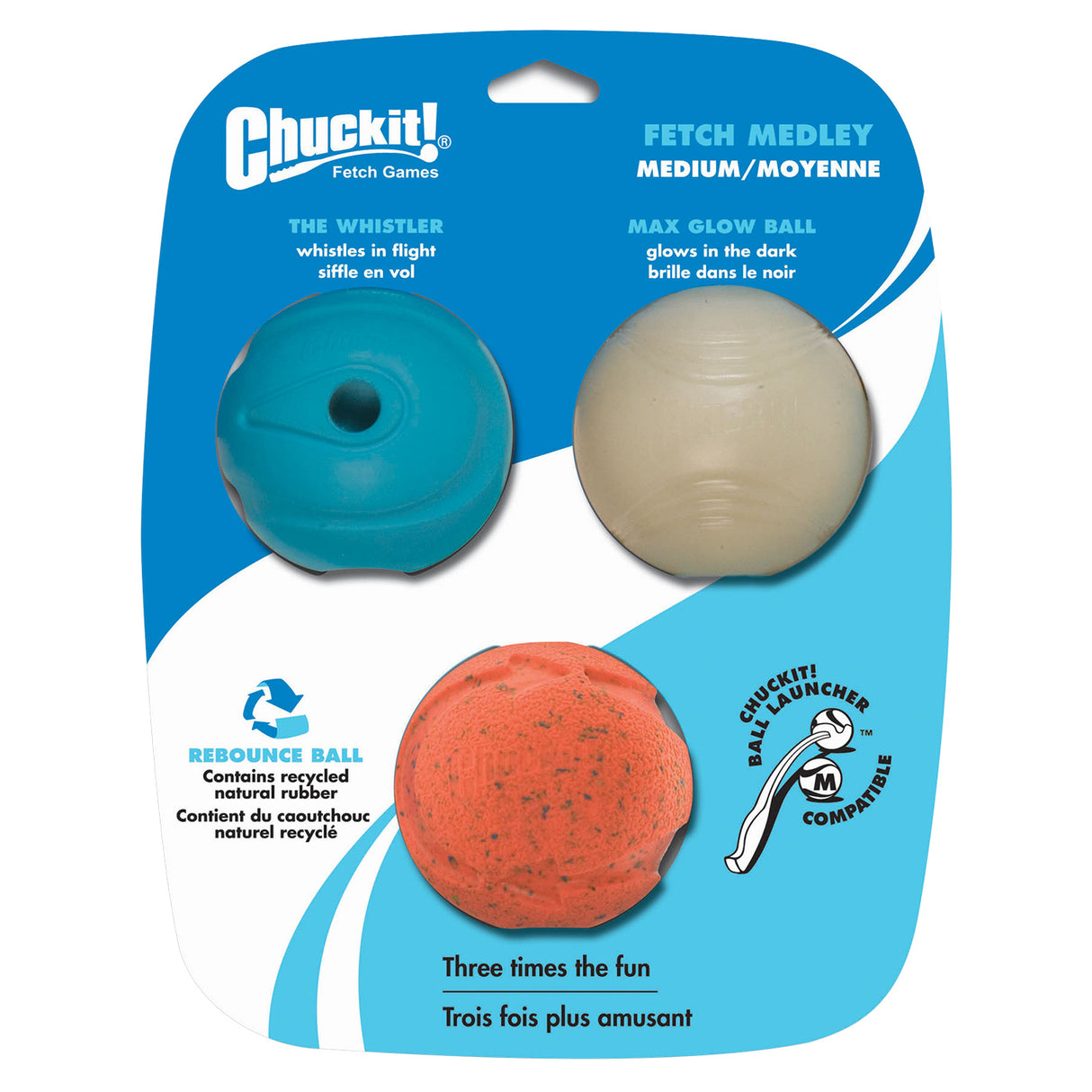 Chuckit! Fetch Medley Balls - Pack of 3