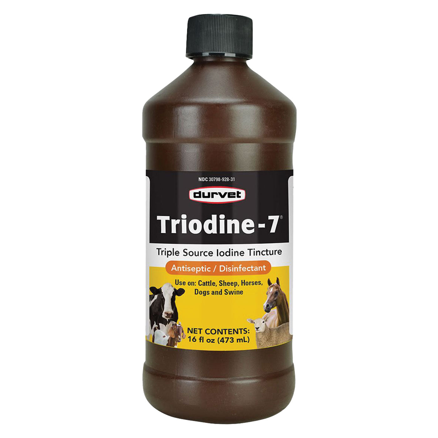 Durvet Triodine-7 Iodine Antiseptic Disinfectant 16 oz.