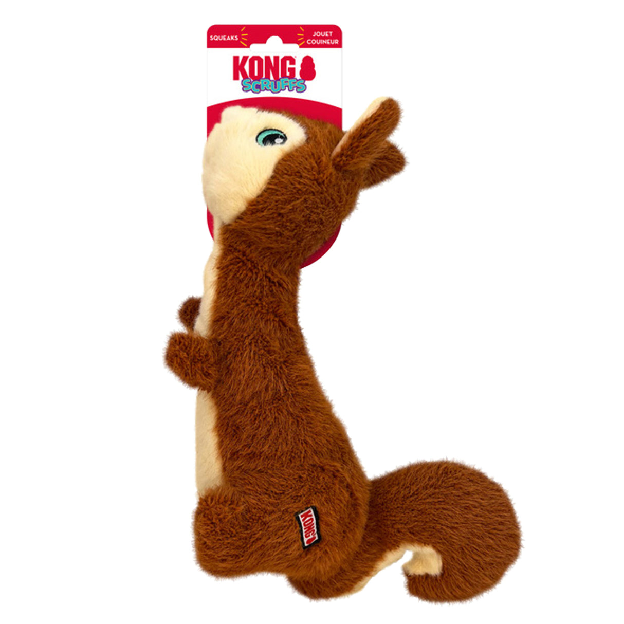 Kong Scruffs Squirrel Dog Toy