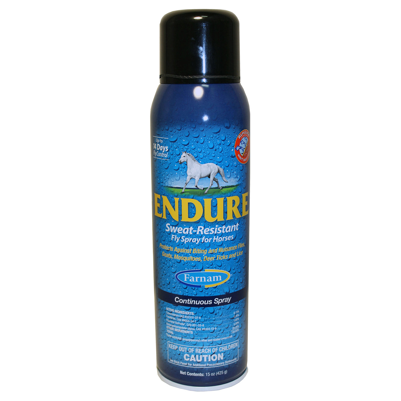 Farnam Endure Sweat Resistant Fly Spray Aerosol 15 oz.