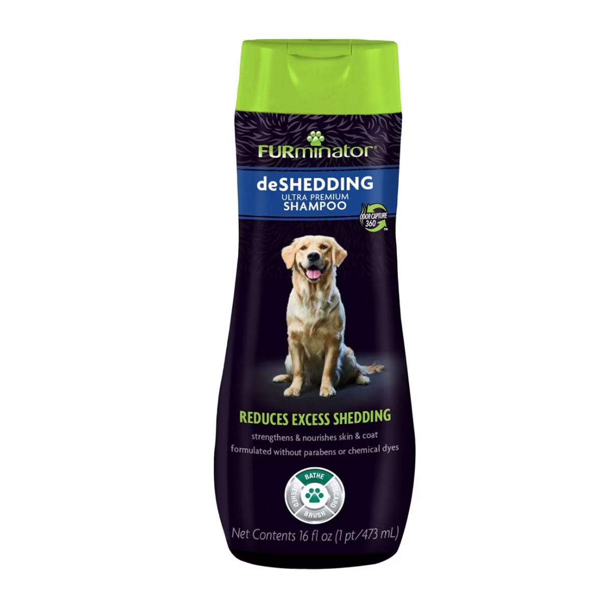 Furminator Deshedding Ultra Premium Pet Shampoo 16 oz.