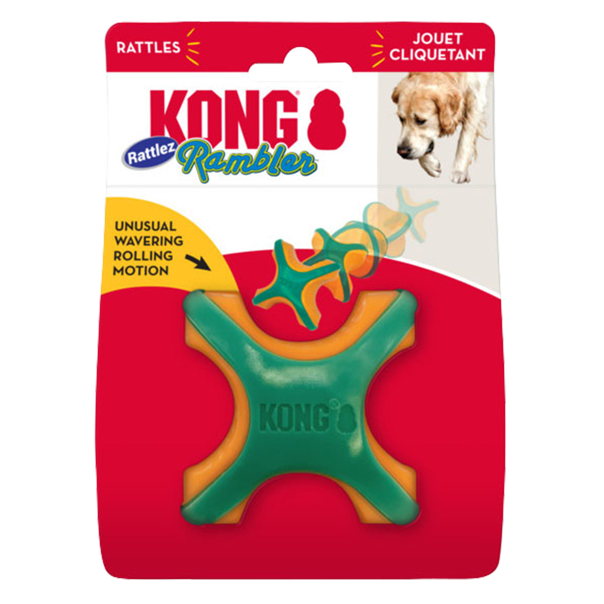 Kong Rambler Rattlez X-Ball Dog Toy
