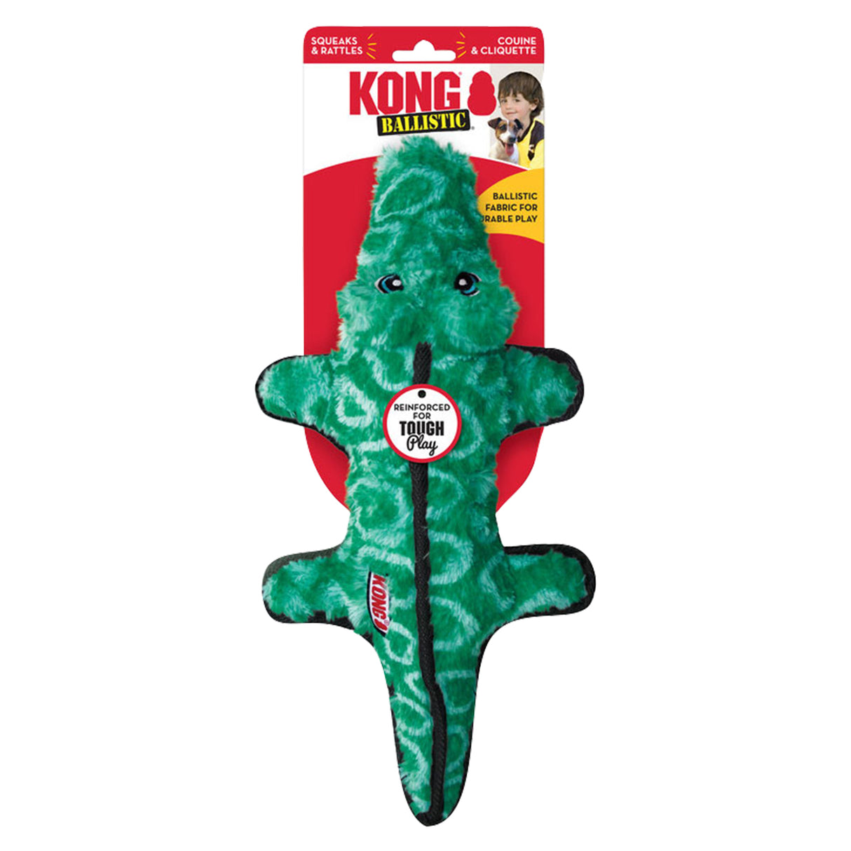 Kong Ballistic Alligator Dog Toy