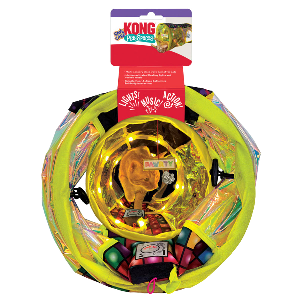 Kong Play Spaces Rave Cave Cat Toy