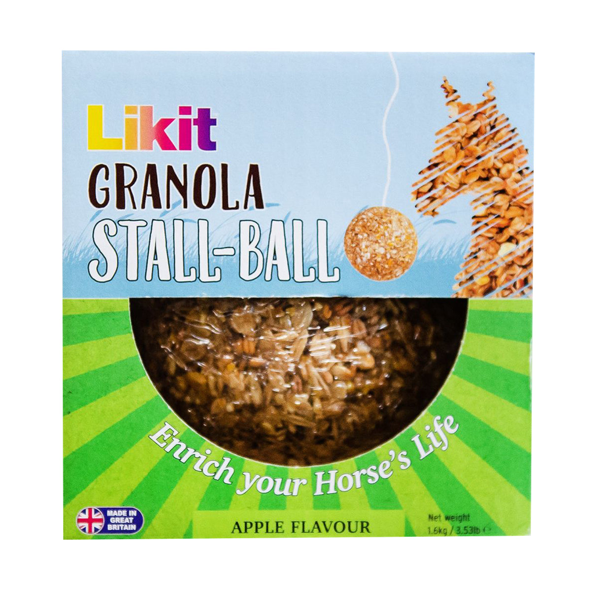 Likit Granola Apple Stall Ball Horse Treat 3.53 lb.