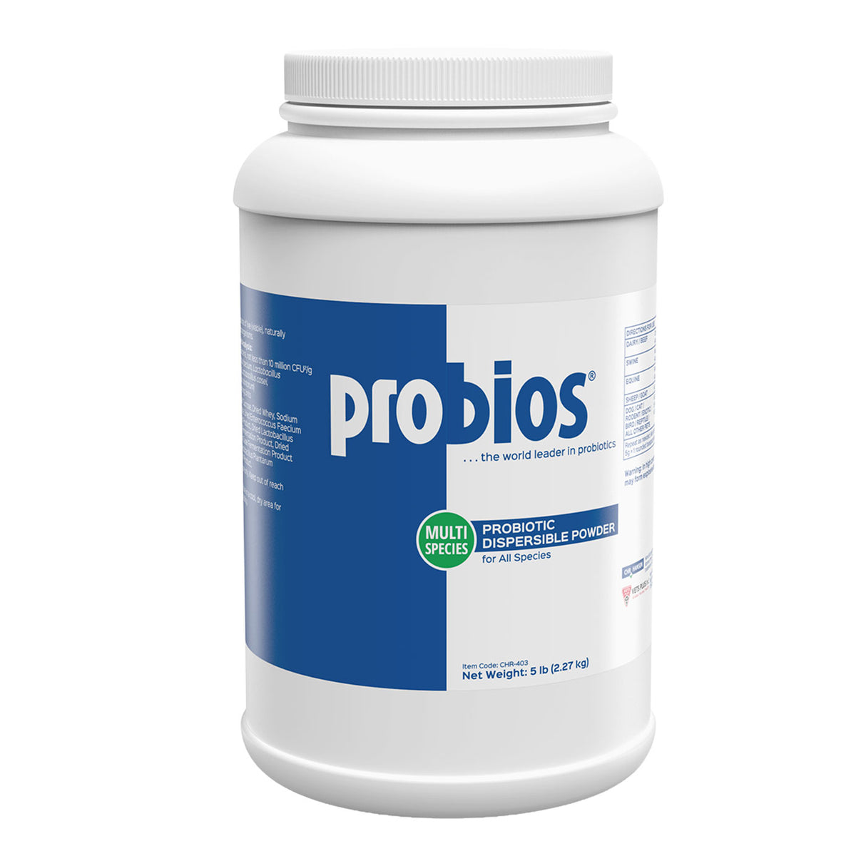 Probios Multi-Species Dispersible Probiotic Powder 5 lb.