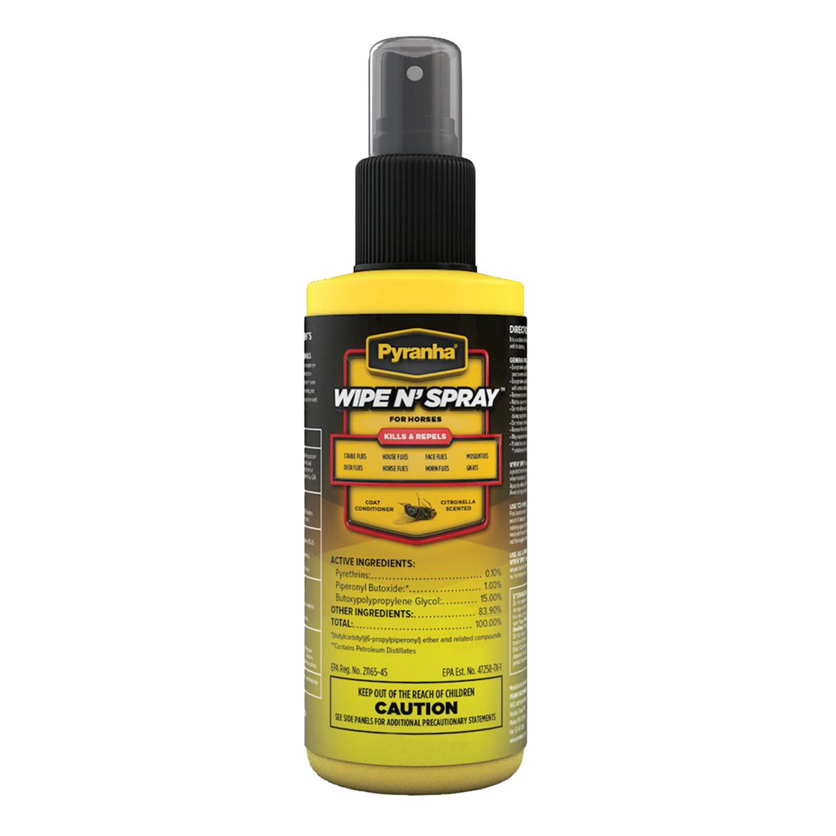 Pyranha Wipe N' Spray Fly Spray 3.4 oz.