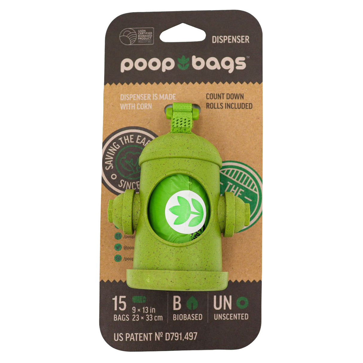 The Original Poop Bags Dispenser W/ Waste Bags
