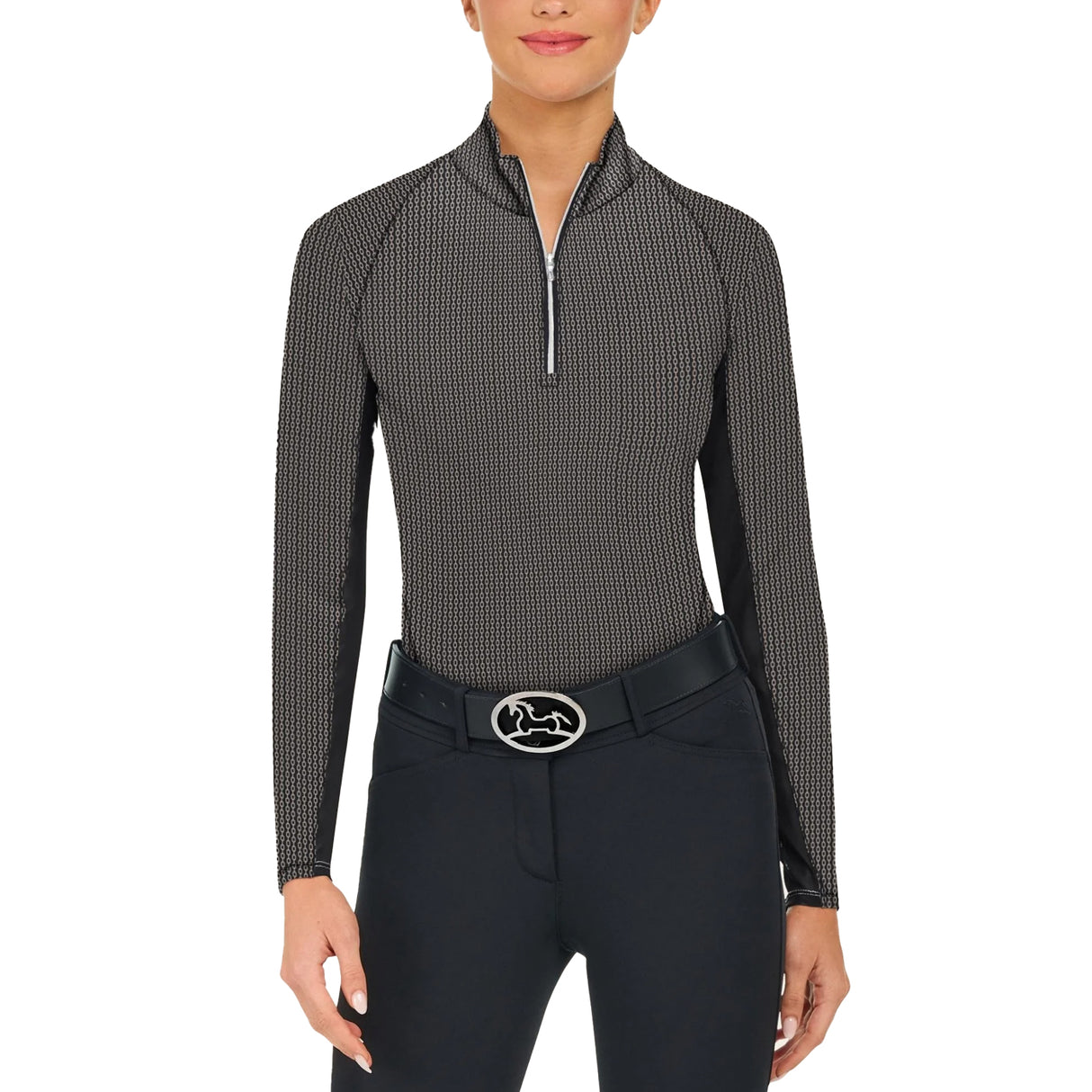 RJ Classics Libby Quarter Zip Long Sleeve Top