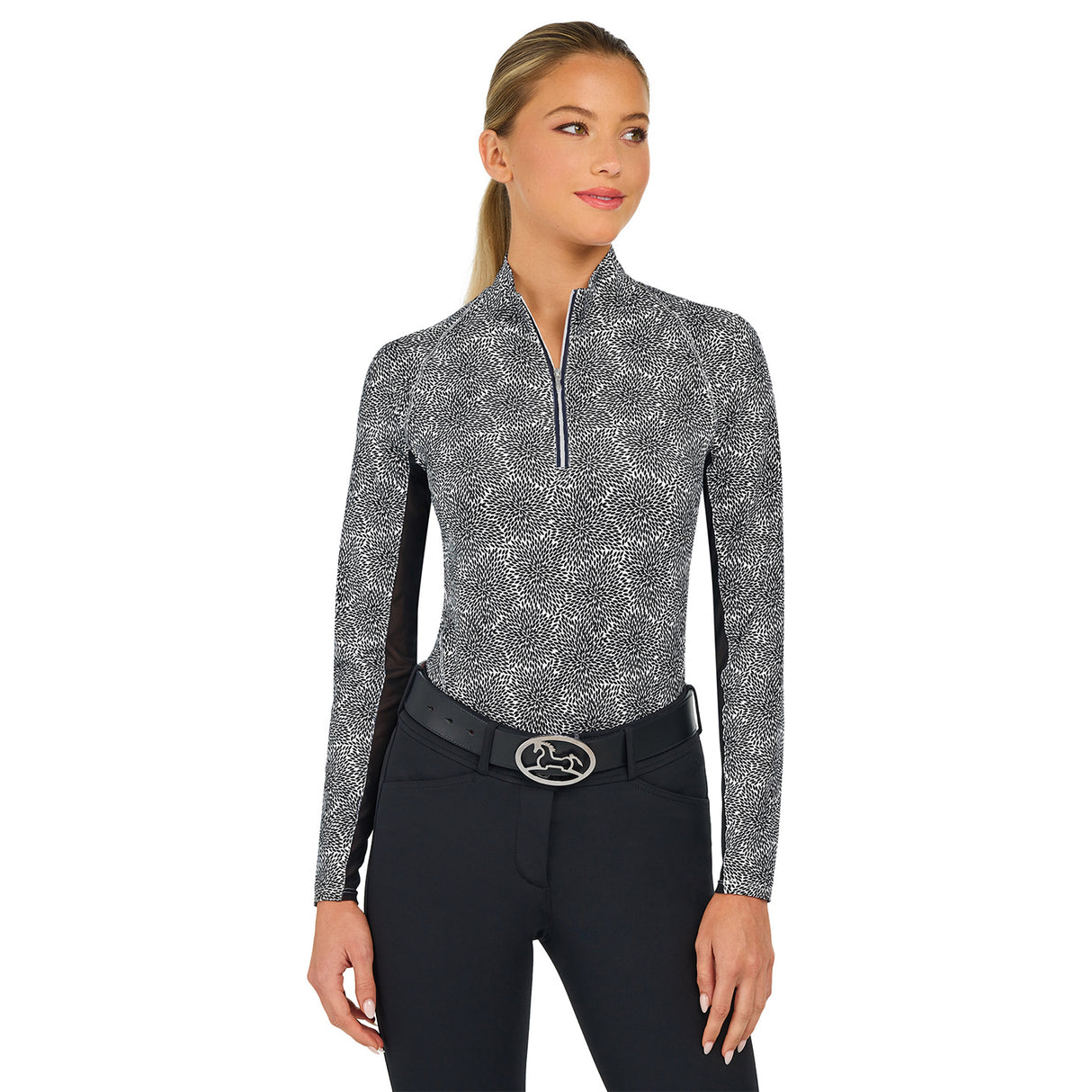 RJ Classics Libby Quarter Zip Long Sleeve Top