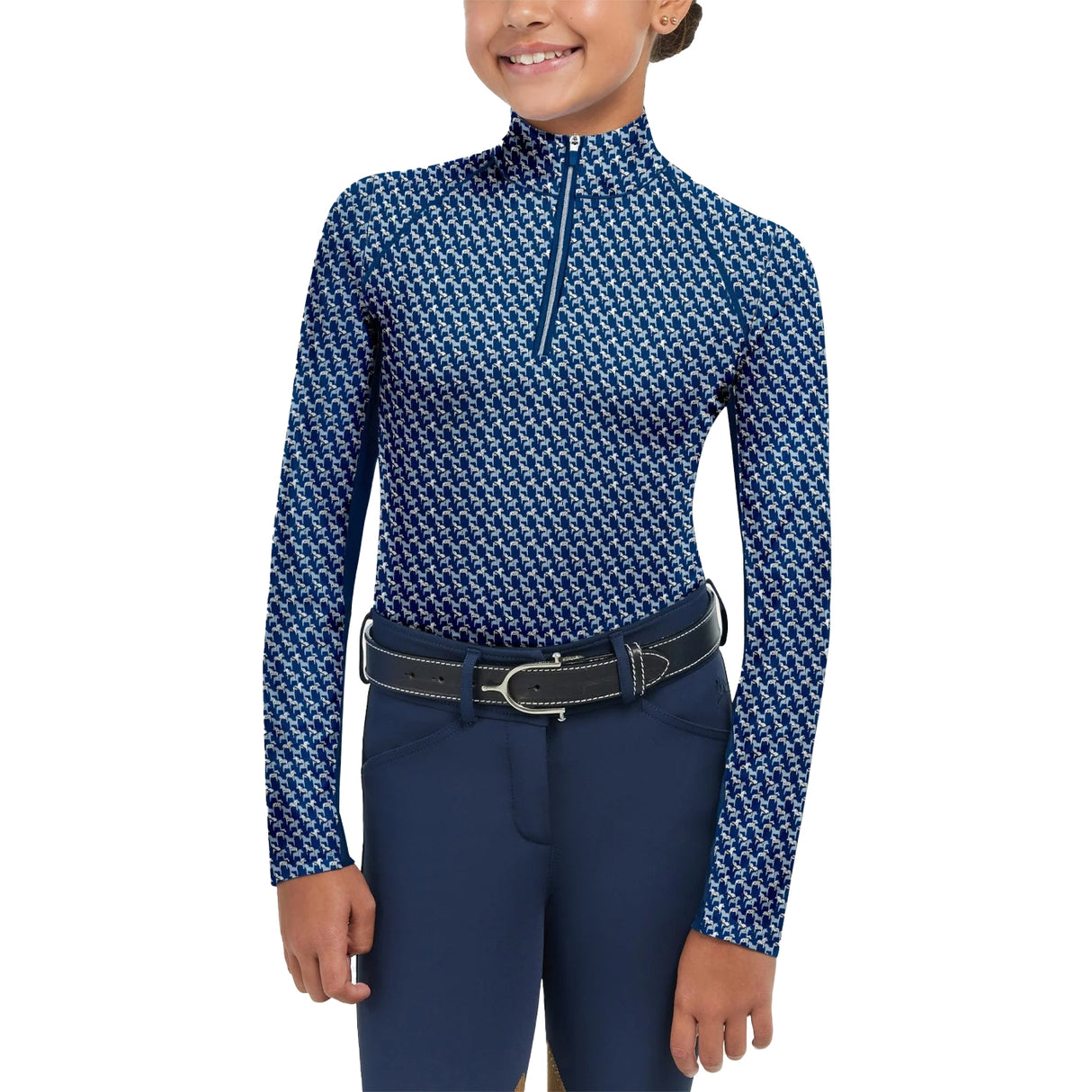 RJ Classics Libby Quarter Zip Long Sleeve Top - Kids'