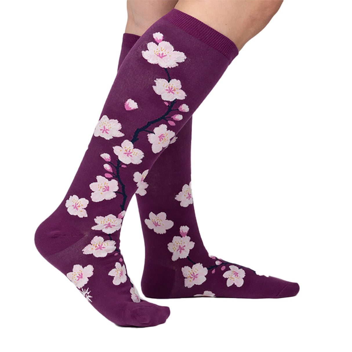 Sock It To Me Stretch-It Cherry Blossom Knee High Socks