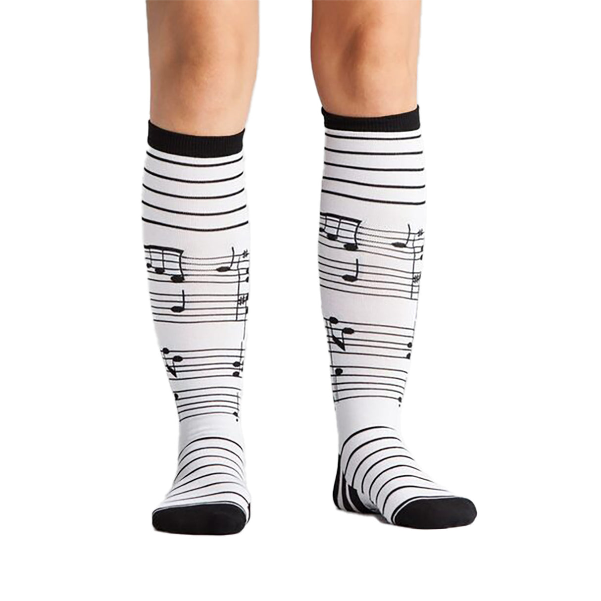 Sock It To Me Stretch-It Foot Notes Knee High Socks