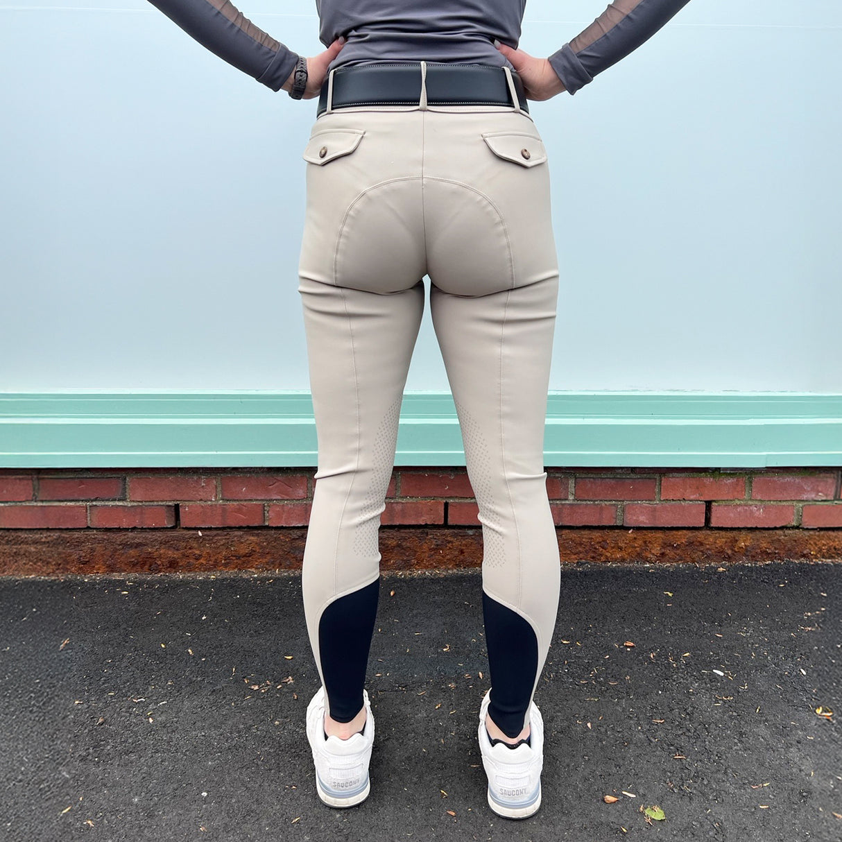 Tailored Sportsman Medium Weight Technical Mid-Rise Silicone Knee Patch Breech