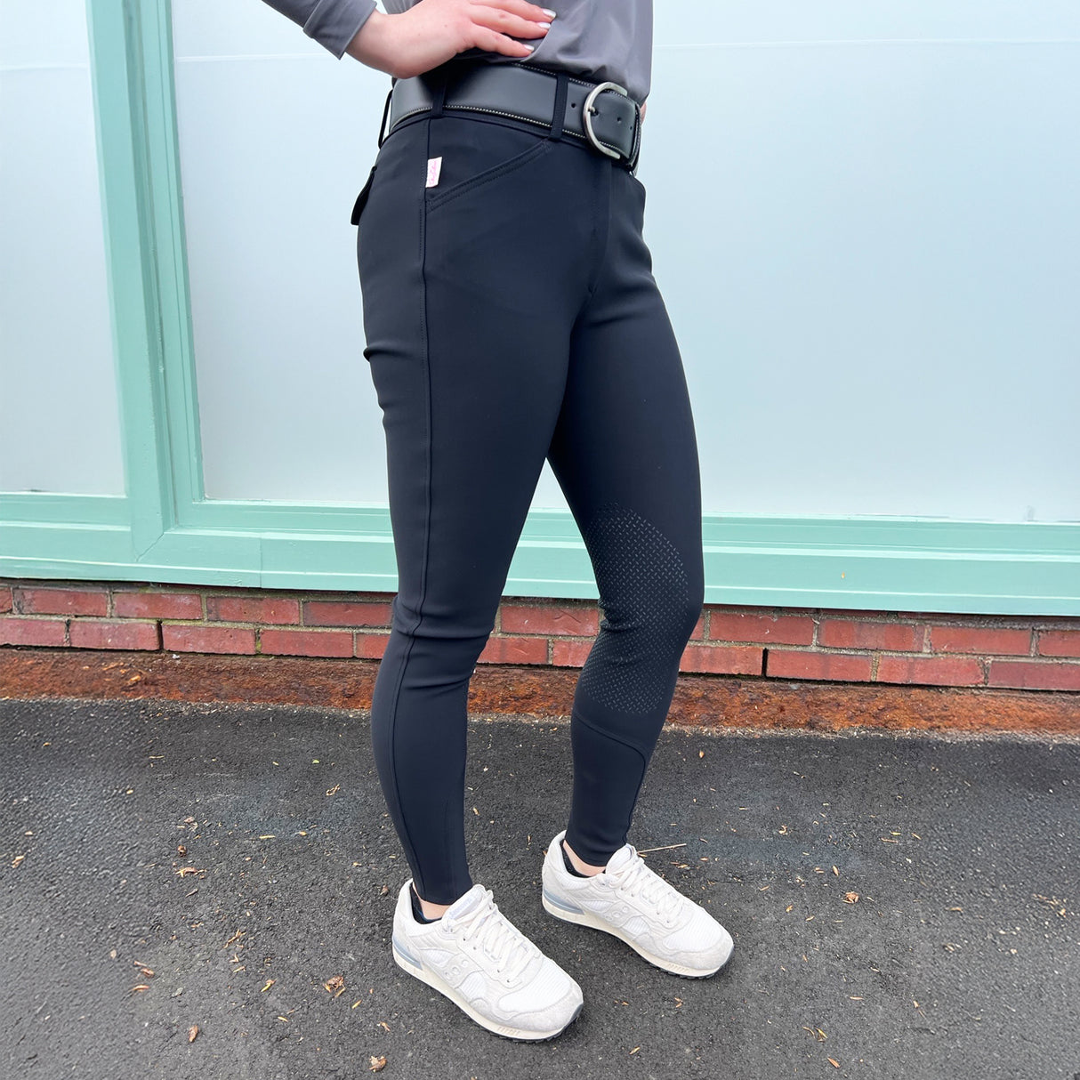 Tailored Sportsman Medium Weight Technical Mid-Rise Silicone Knee Patch Breech