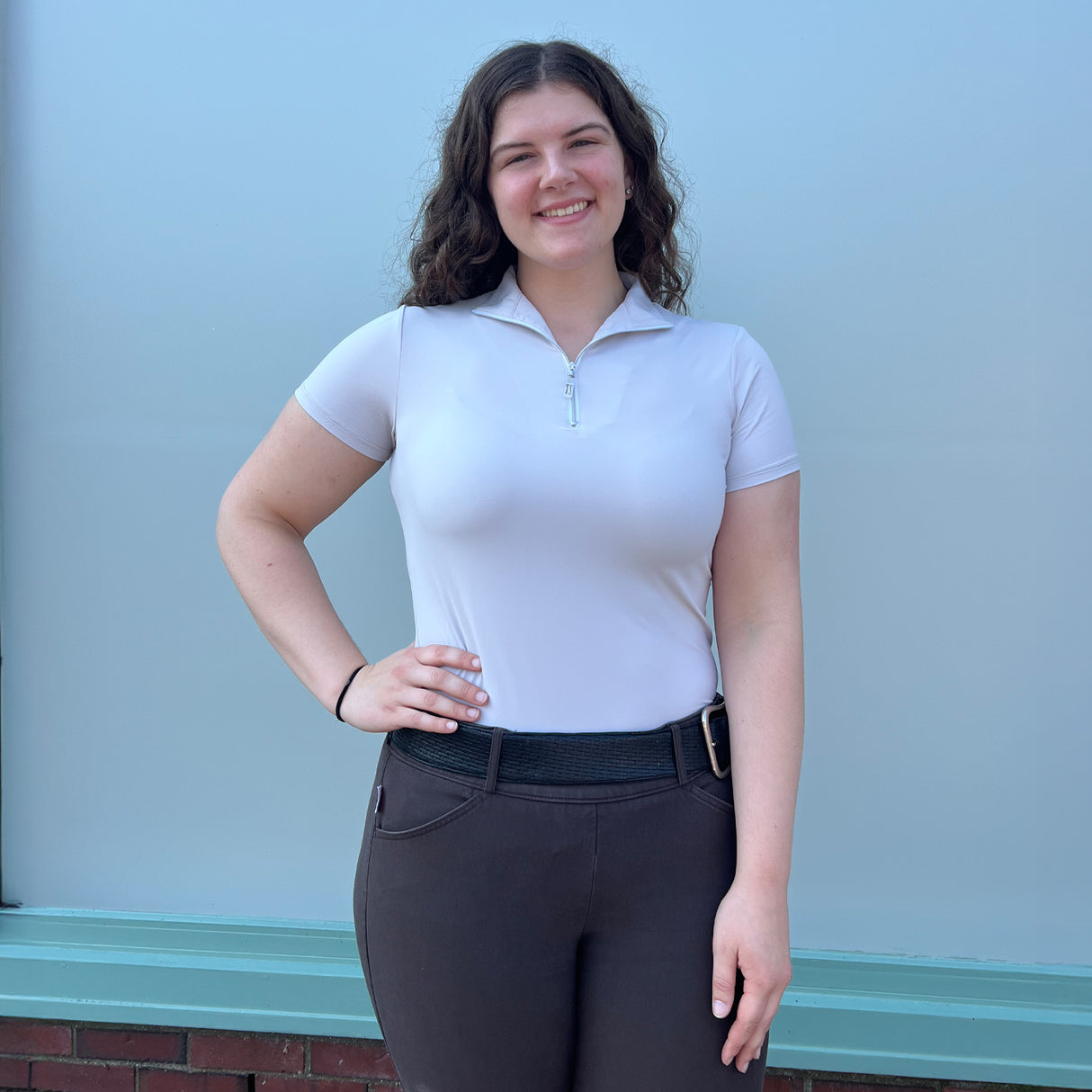 Tailored Sportsman IceFil Short Sleeve Zip Top