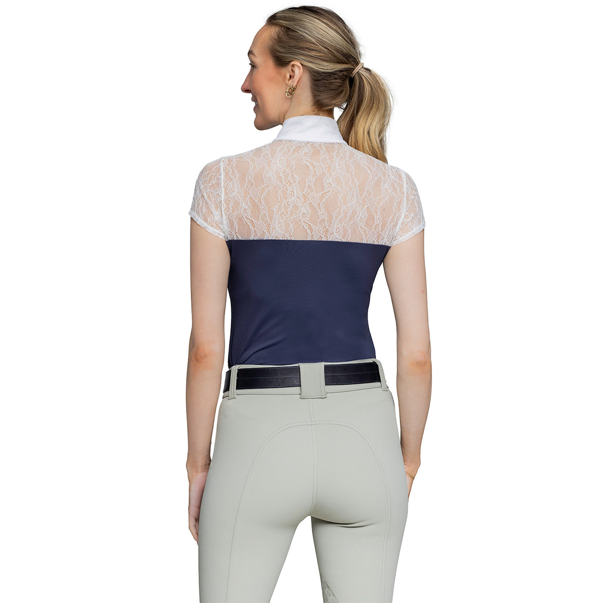 Kastel Cap Sleeve Lace Show Shirt